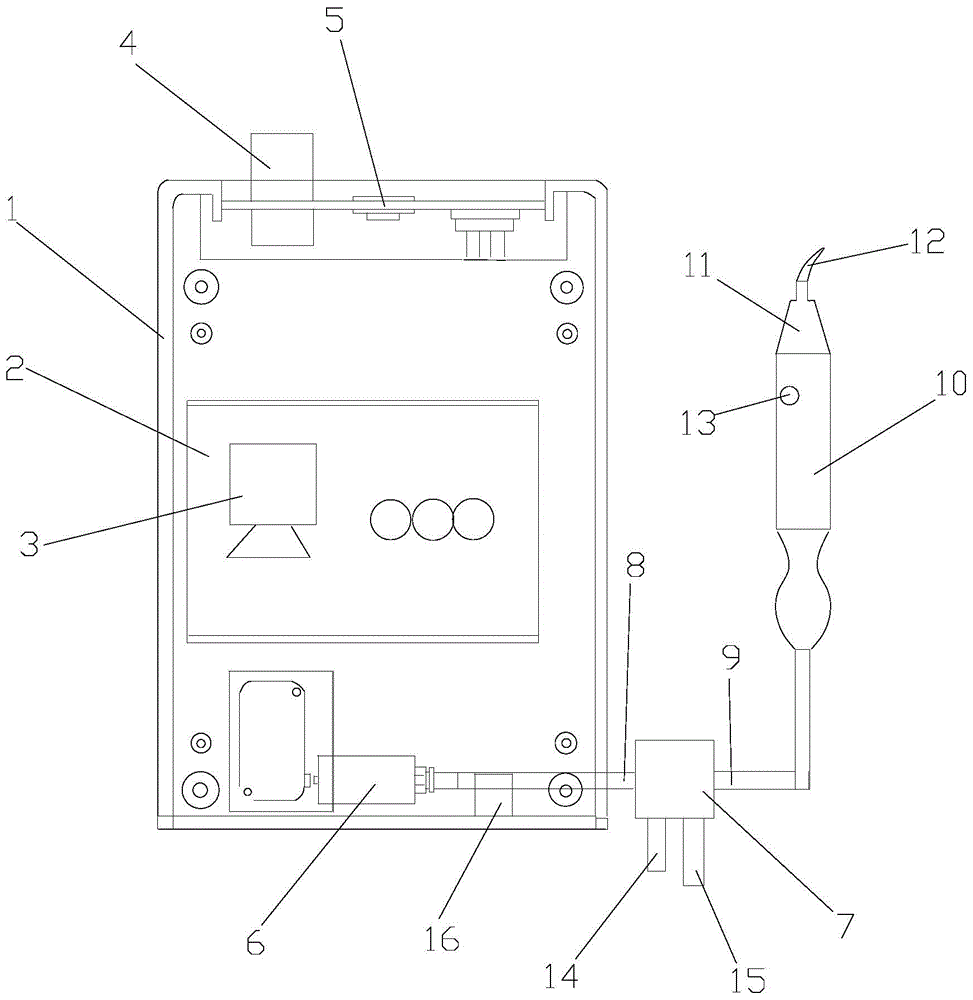 一種外置式潔牙機(jī)的制作方法附圖