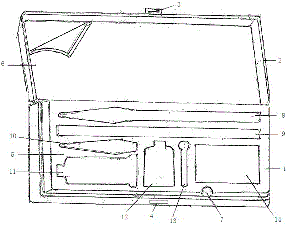 學(xué)生書法文具套裝的制作方法附圖