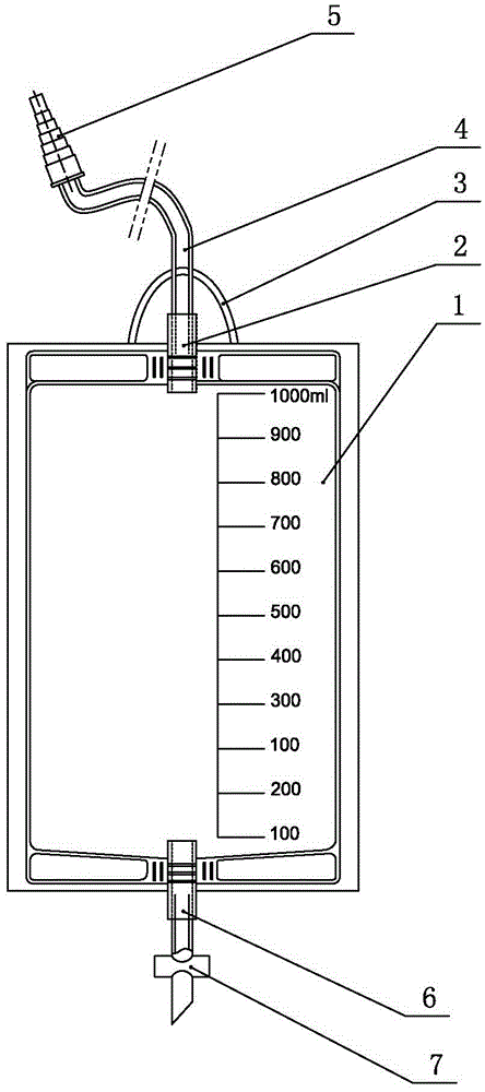 一次性使用引流袋的制作方法附圖