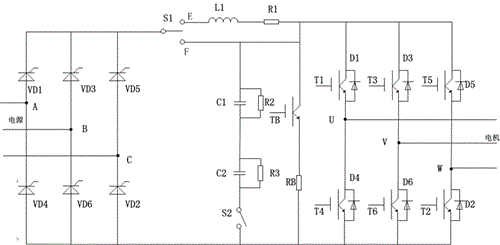 一種具有電流型和電壓型一體化變頻系統(tǒng)的制作方法附圖