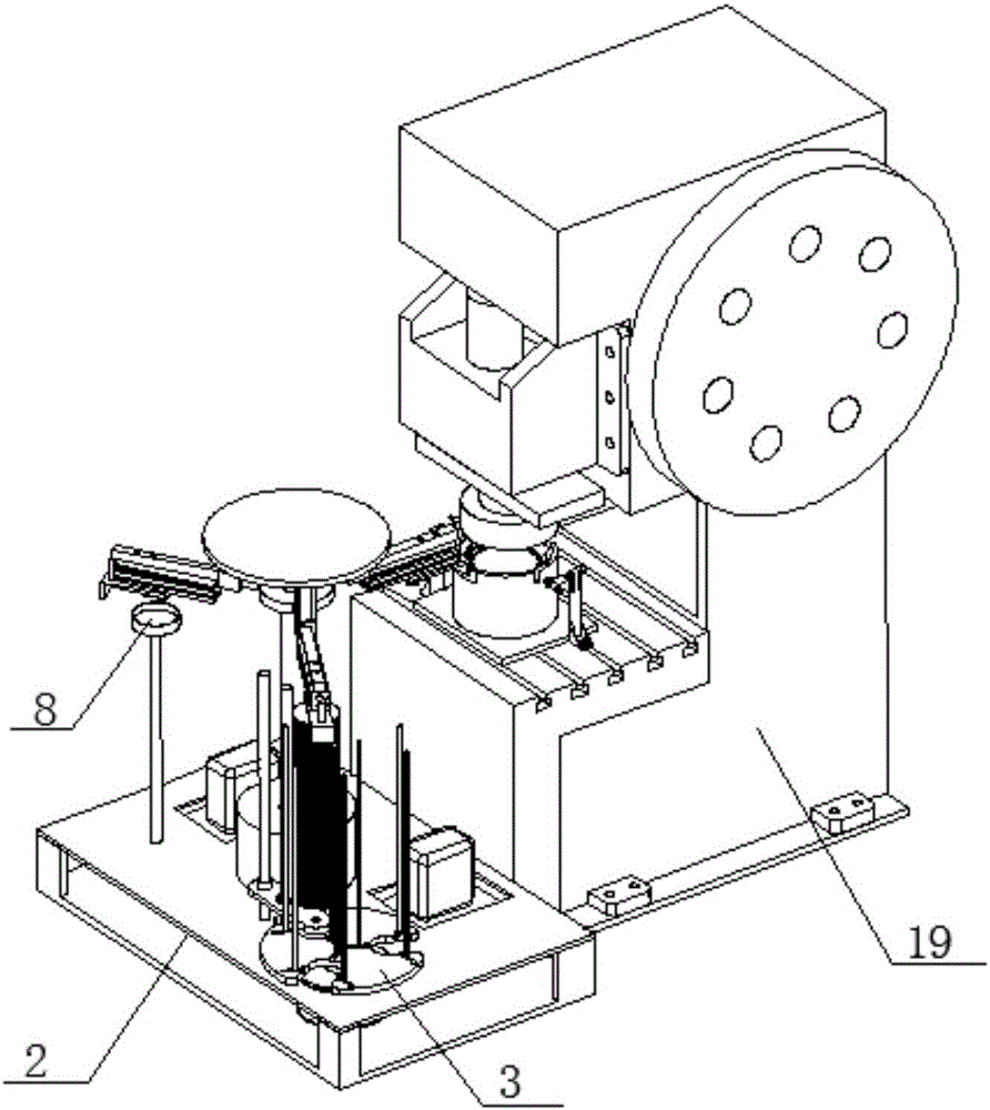 一種沖壓機(jī)旋轉(zhuǎn)式連續(xù)自動(dòng)送料機(jī)構(gòu)的制作方法附圖
