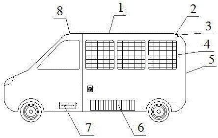 一種太陽(yáng)能光伏發(fā)電新能源汽車(chē)的制作方法附圖