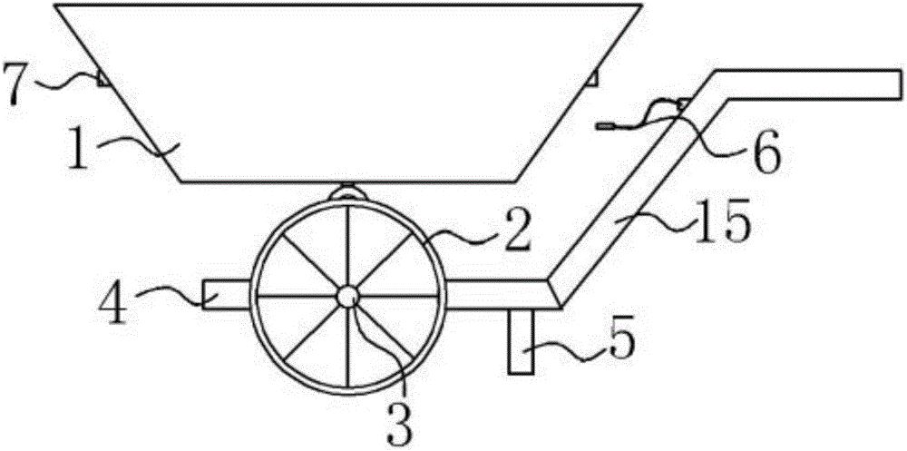 一種雙面手推車的制作方法附圖