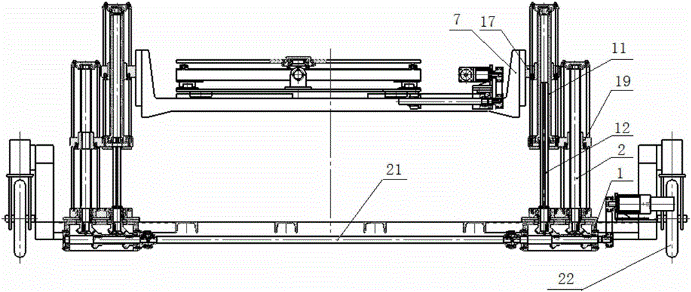 一種移動(dòng)式雙驅(qū)動(dòng)折疊升降機(jī)的制作方法附圖