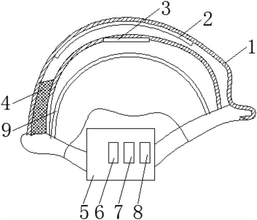 一種安全探洞通信頭盔的制作方法附圖