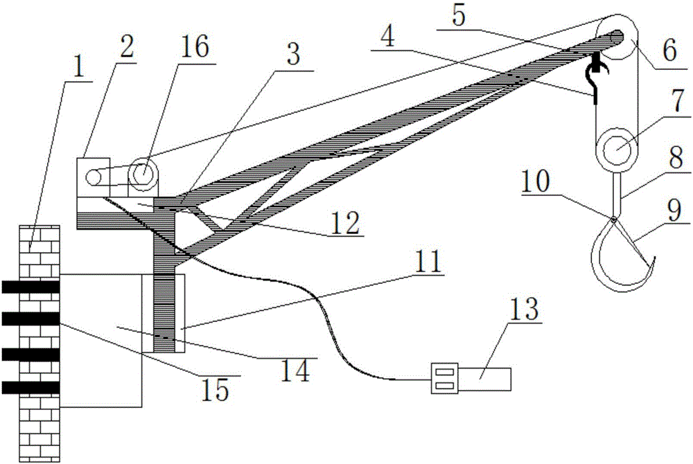 一種壁掛式吊運(yùn)機(jī)的制作方法附圖