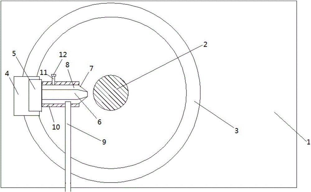 濾棒成型機(jī)上的加熱移動(dòng)噴膠裝置的制造方法附圖