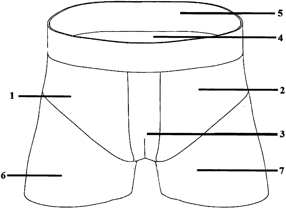 疝修補(bǔ)術(shù)后康復(fù)用彈力褲的制作方法附圖