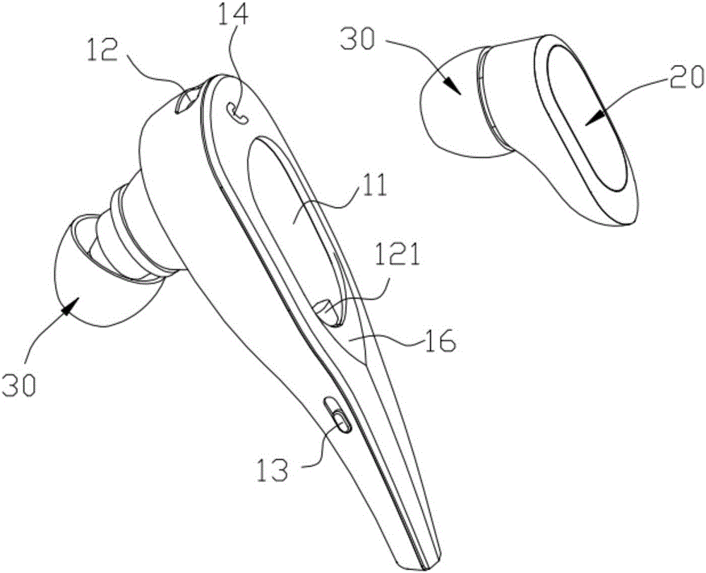 一種嵌套式藍(lán)牙耳機(jī)的制作方法附圖