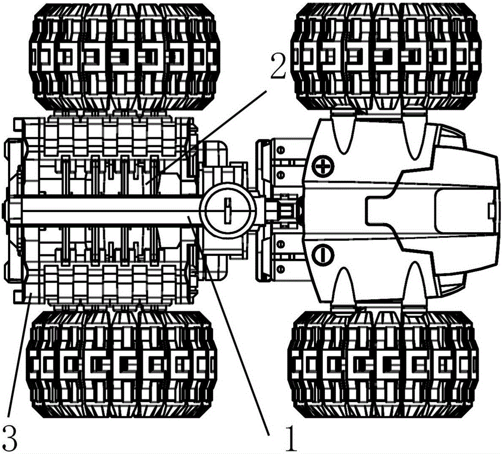 一種帶發(fā)動(dòng)機(jī)模型的玩具車的制作方法附圖