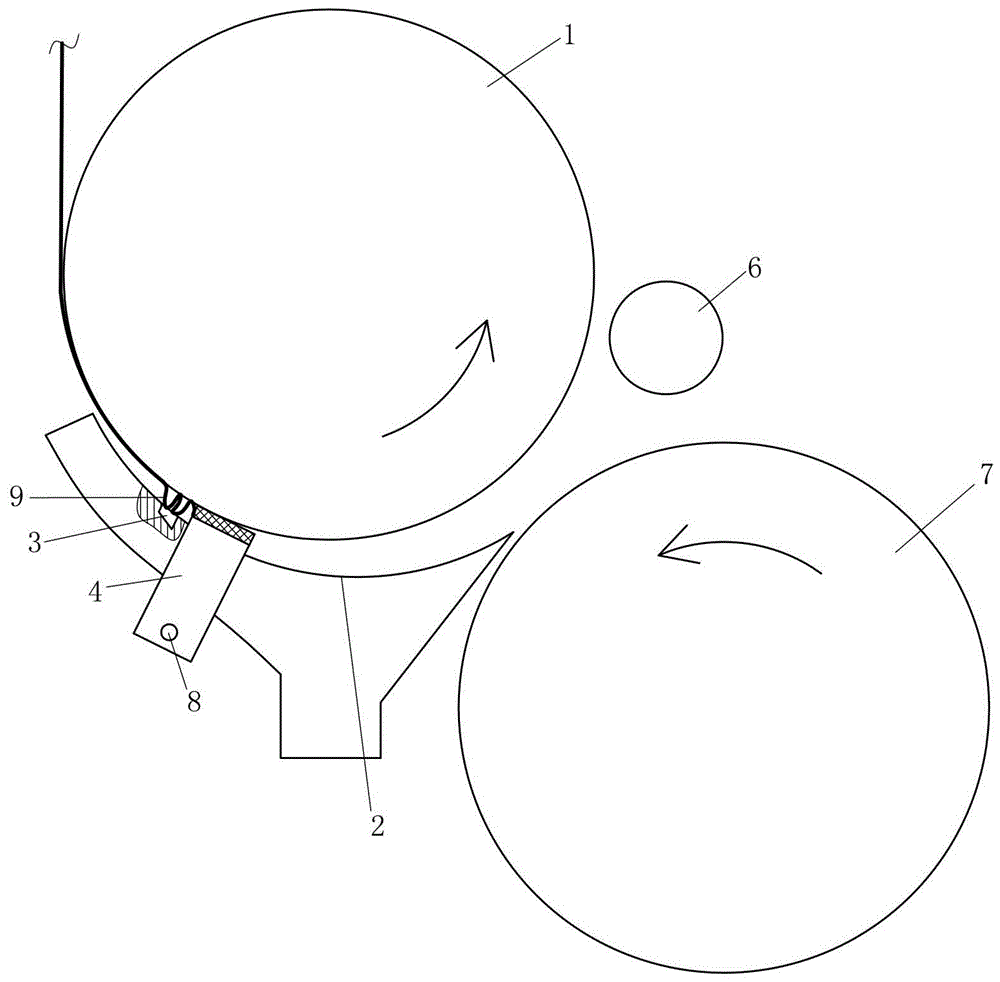 復(fù)卷機的吸風(fēng)起卷機構(gòu)的制作方法附圖