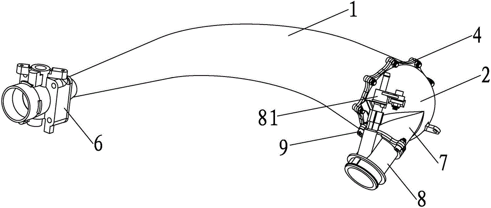 一種一體式發(fā)動(dòng)機(jī)進(jìn)氣穩(wěn)壓艙的制作方法附圖