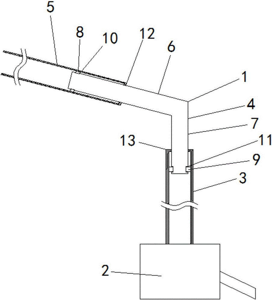 一種泵船傳輸管道自動調(diào)節(jié)機(jī)構(gòu)的制作方法附圖