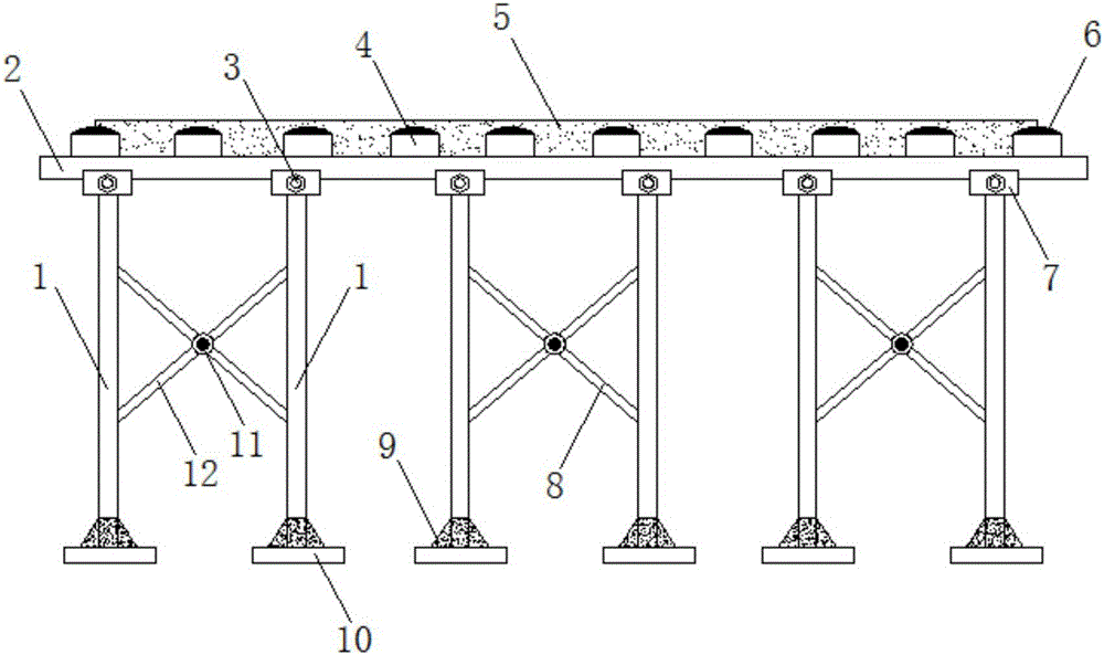 一種土木工程用建筑模板連接架的制作方法附圖