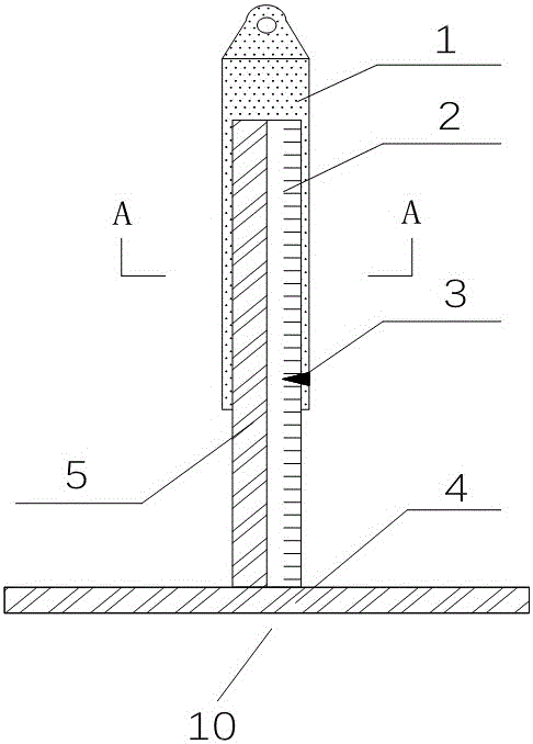 一種簡(jiǎn)易張弦梁預(yù)應(yīng)力張拉位移監(jiān)測(cè)裝置的制造方法附圖